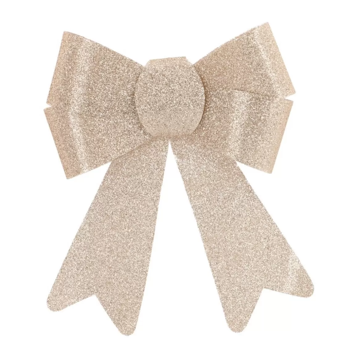 It's all about Christmas Christmas Bows-2 Glitter Christmas Bows 15 Cm Champagne