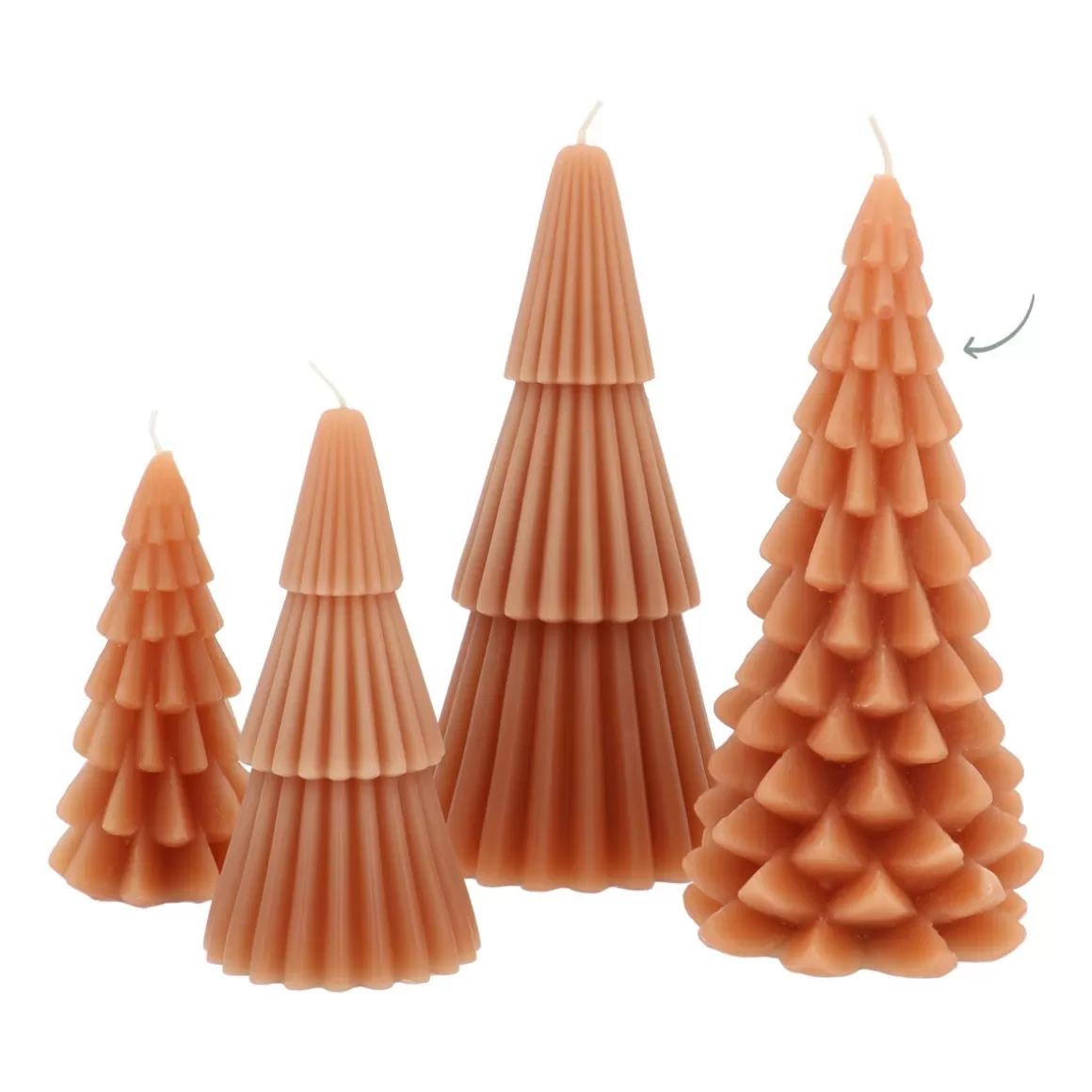 It's all about Christmas Home Accessories For Christmas | Candles-3D Ochre Christmas Tree Candle