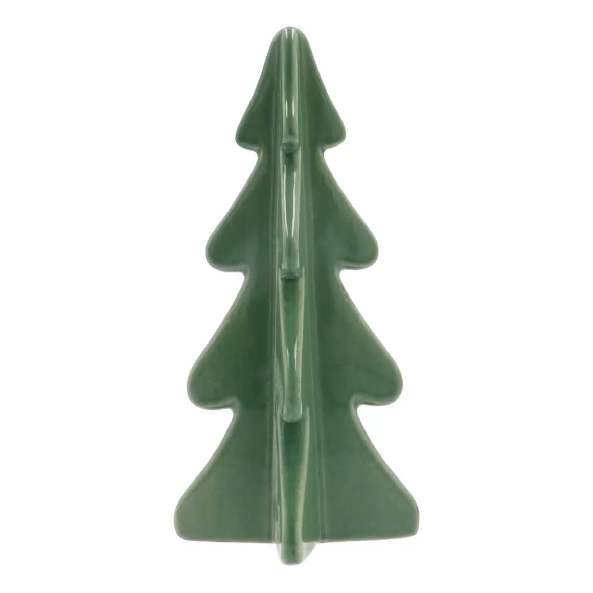 It's all about Christmas All Christmas Decorations | Christmas Trees-3D Porcelain Christmas Tree | Cottage Green | 21 Cm