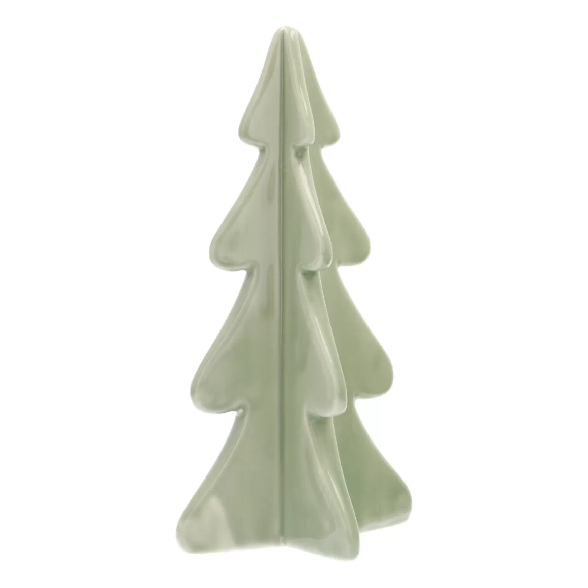 It's all about Christmas Christmas Figurines | All Christmas Decorations-3D Porcelain Christmas Tree | Mintgreen | 21 Cm