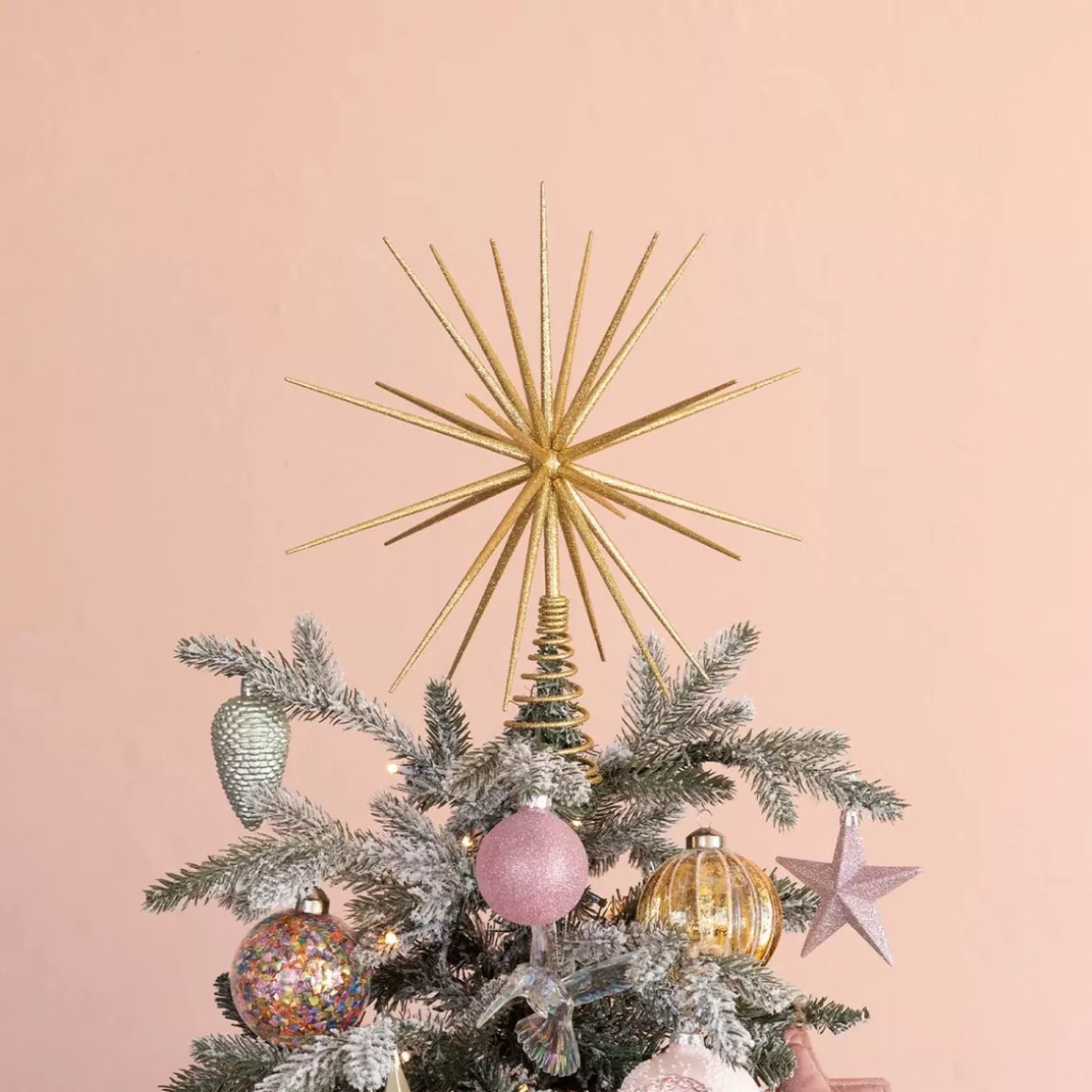 It's all about Christmas Christmas Tree Topper-3D Star Tree Topper | DIY | Gold | Shatterproof | 35cm