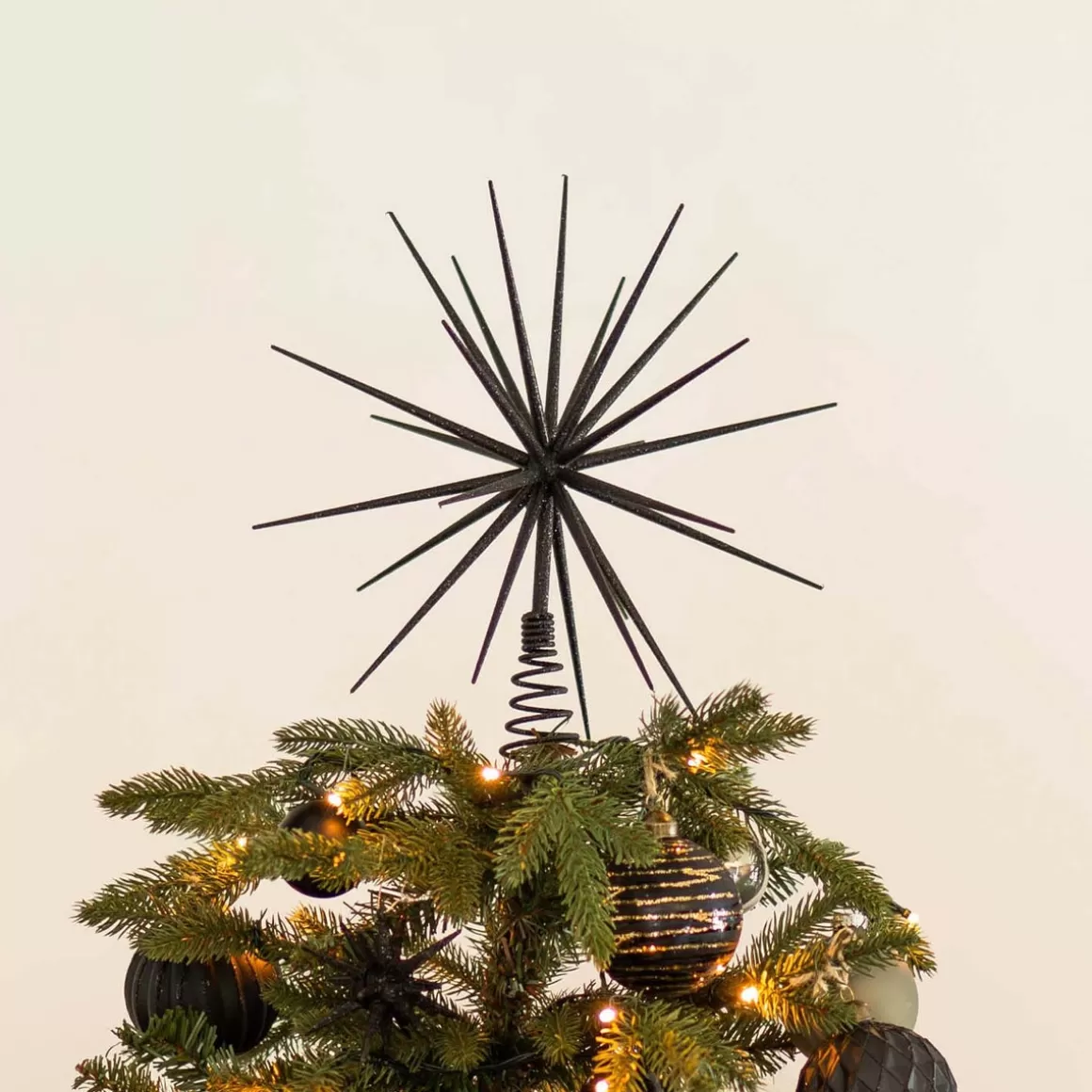 It's all about Christmas Christmas Tree Topper-3D Tree Topper DIY | Black | 35 Cm