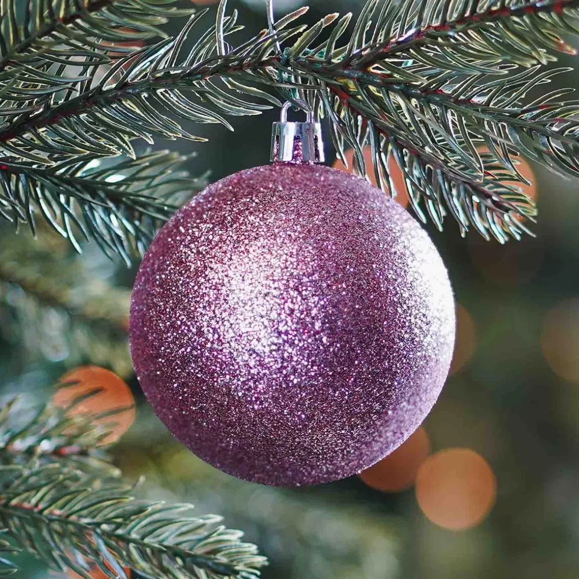 It's all about Christmas Christmas Bauble Sets-6 Shatterproof Baubles | Antique Pink | 7 Cm