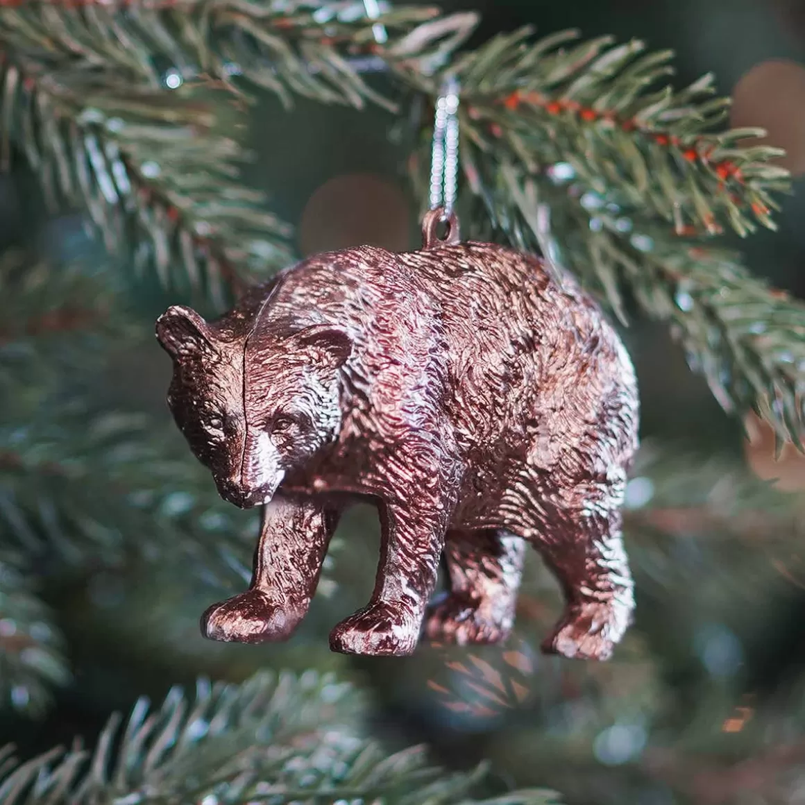 It's all about Christmas Christmas Ornaments-Bear Christmas Ornament | Bronze | 12 Cm