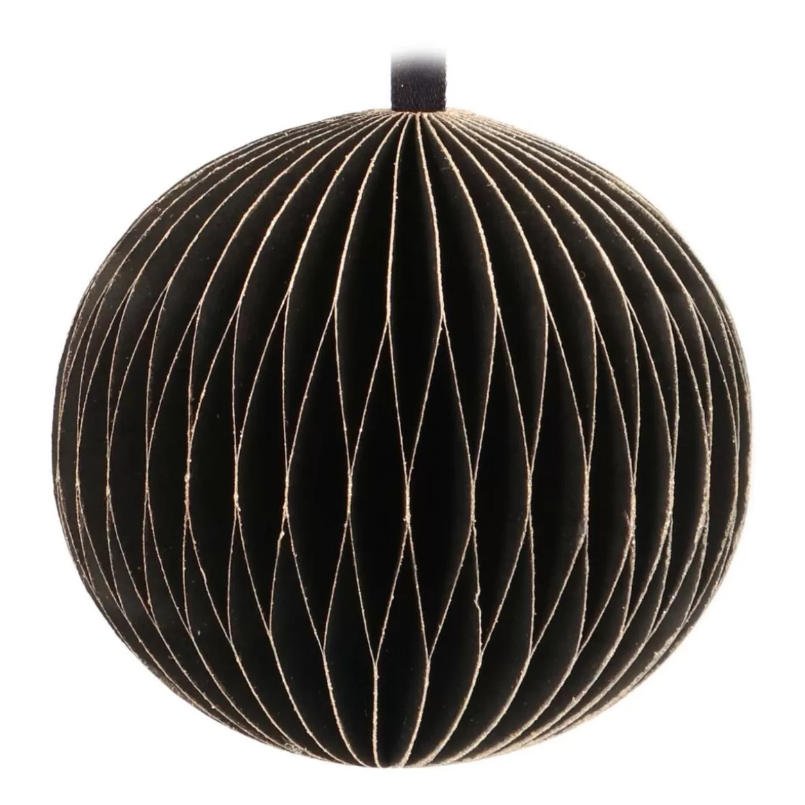 It's all about Christmas Christmas Ornaments | Paper Christmas Baubles-Black Paper Christmas Bauble 8 Cm