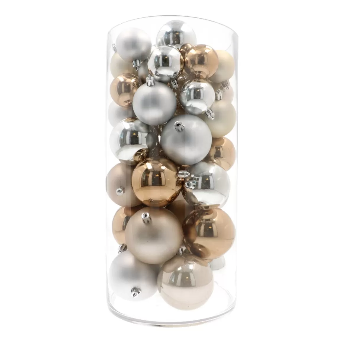 It's all about Christmas Christmas Baubles By Colour | Plastic Christmas Baubles-Box Of 44 Baubles Home Sweet Home Mix | Shatterproof | 5-8 Cm