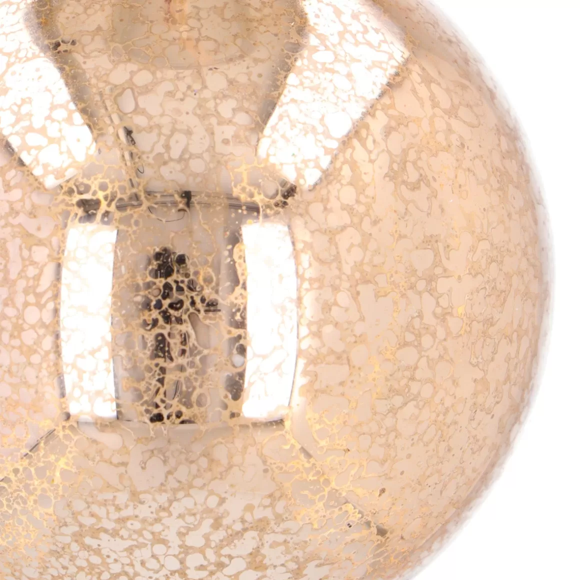 It's all about Christmas Christmastree Decorations Glass | Extraordinary Baubles-Bronze Christmas Bauble With Vintage Crackle