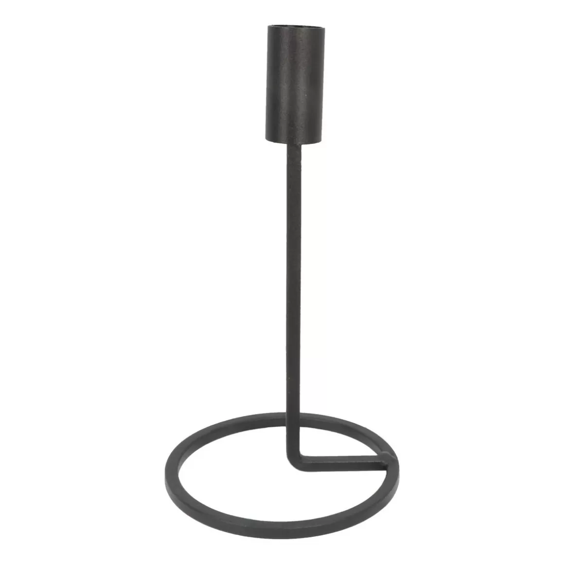 It's all about Christmas All Christmas Decorations | Home Accessories For Christmas-Candle Holder Matt Black | 20 Cm | Metal