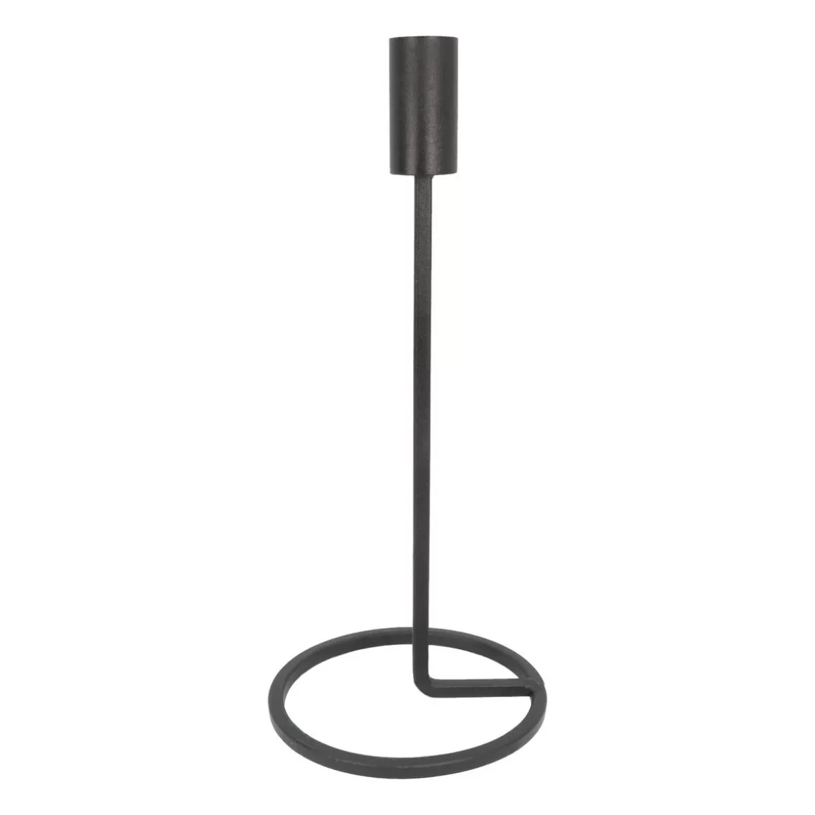 It's all about Christmas All Christmas Decorations-Candle Holder Matt Black | 25 Cm | Metal