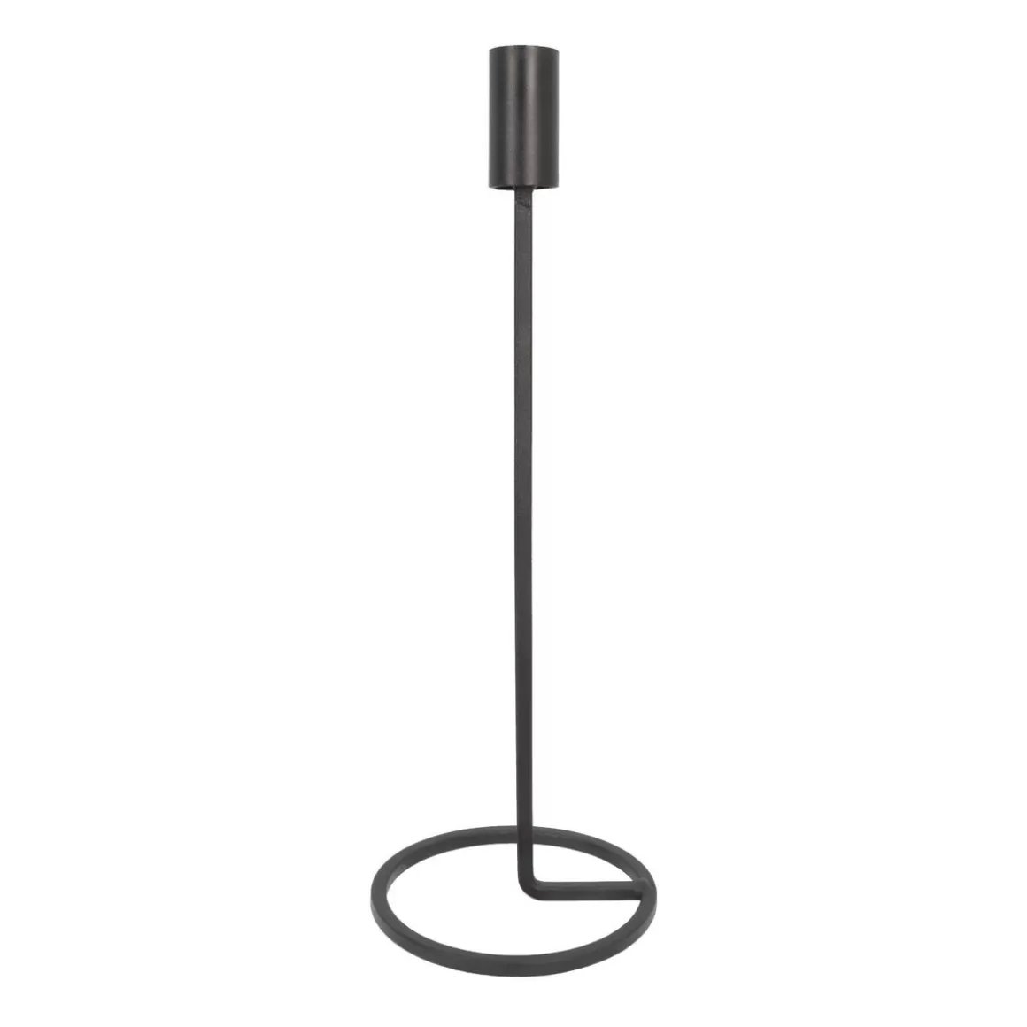 It's all about Christmas All Christmas Decorations | Home Accessories For Christmas-Candle Holder Matt Black | 32 Cm | Metal