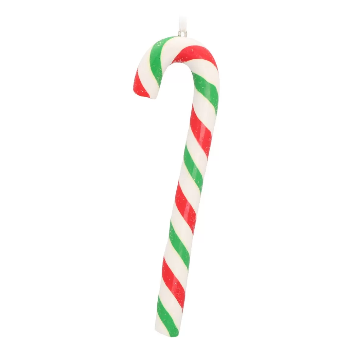 It's all about Christmas Christmas Ornaments-Candy Cane Christmas Ornament | Red-white-green | Handmade | 14 Cm