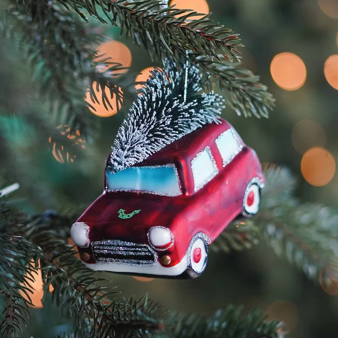 It's all about Christmas Christmas Ornaments-Car Glass Hanging Figurine 9.5cm Red