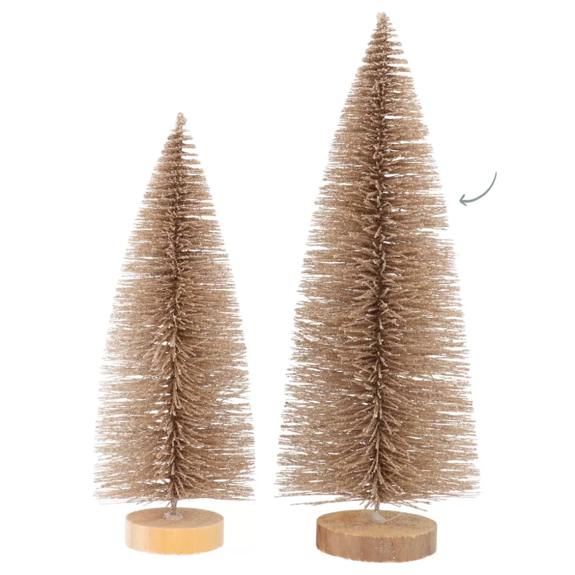 It's all about Christmas Christmas Trees-Champagne Christmas Tree 25 Cm With Glitters