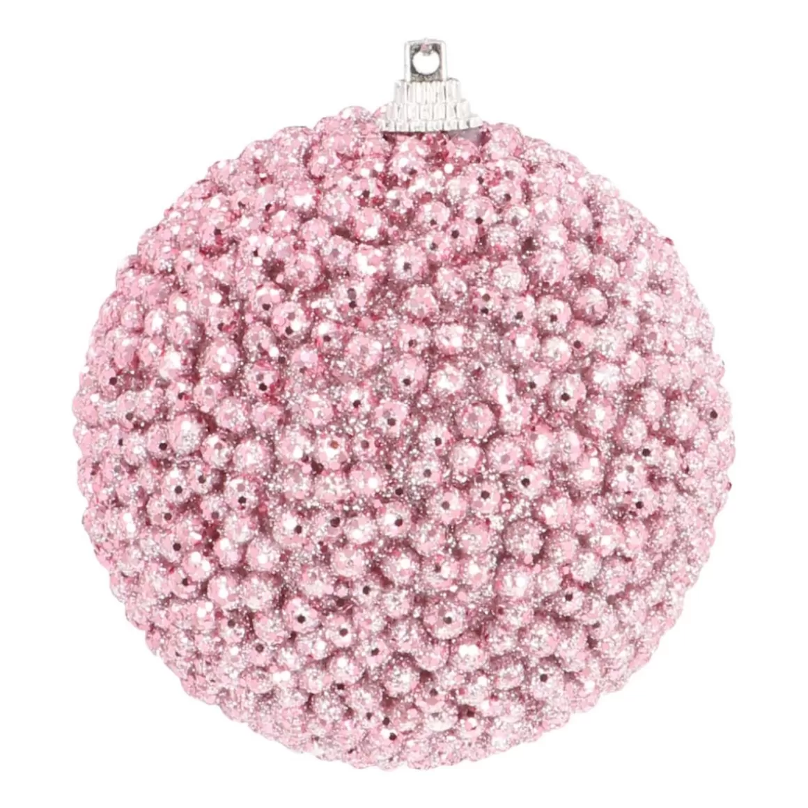 It's all about Christmas Extraordinary Baubles | Christmas Baubles By Colour-Christmas Bauble With Beads 8 Cm Pink