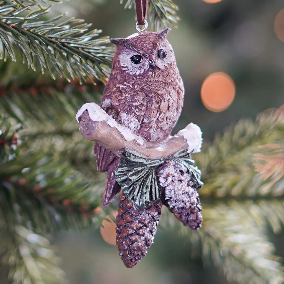 It's all about Christmas Christmas Ornaments-Christmas Hanger Owl | Polyresin | 11cm