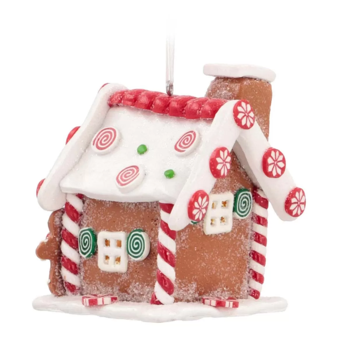 It's all about Christmas Christmas Ornaments-Christmas Ornament | Candy House With LED | Handmade | Batteries Incl.