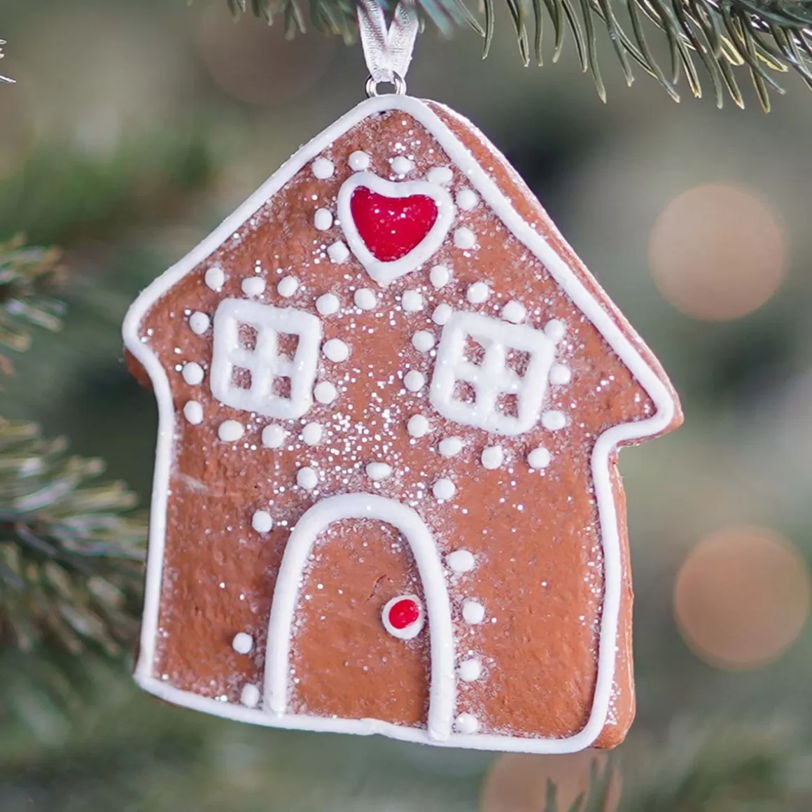 It's all about Christmas All Christmas Decorations | Christmas Ornaments-Christmas Ornament | Gingerbread House | Handmade | 7,5 Cm