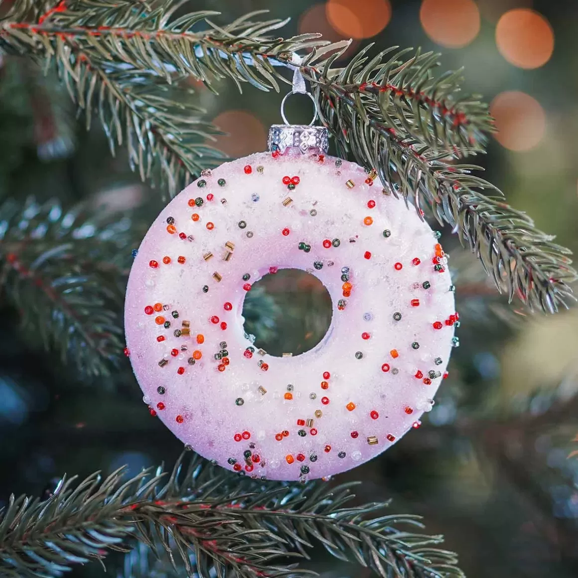 It's all about Christmas Christmas Ornaments-Christmas Ornament Donut 10cm Pink