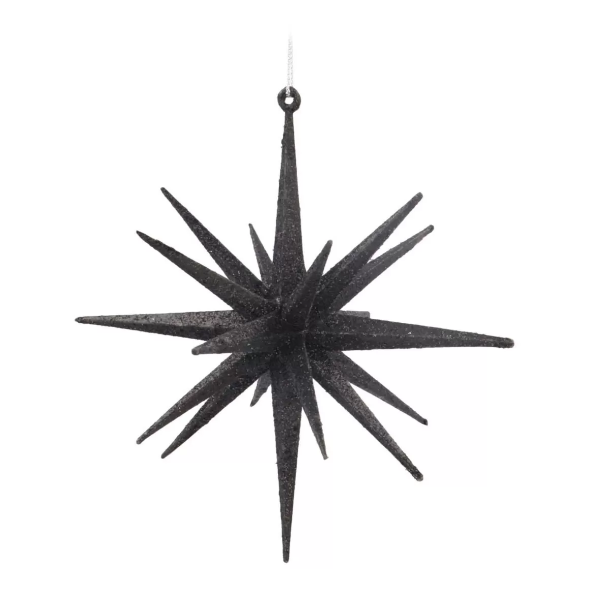 It's all about Christmas Christmas Ornaments-Christmas Ornament Geometric Star | 3D | Black | Plastic | 15cm