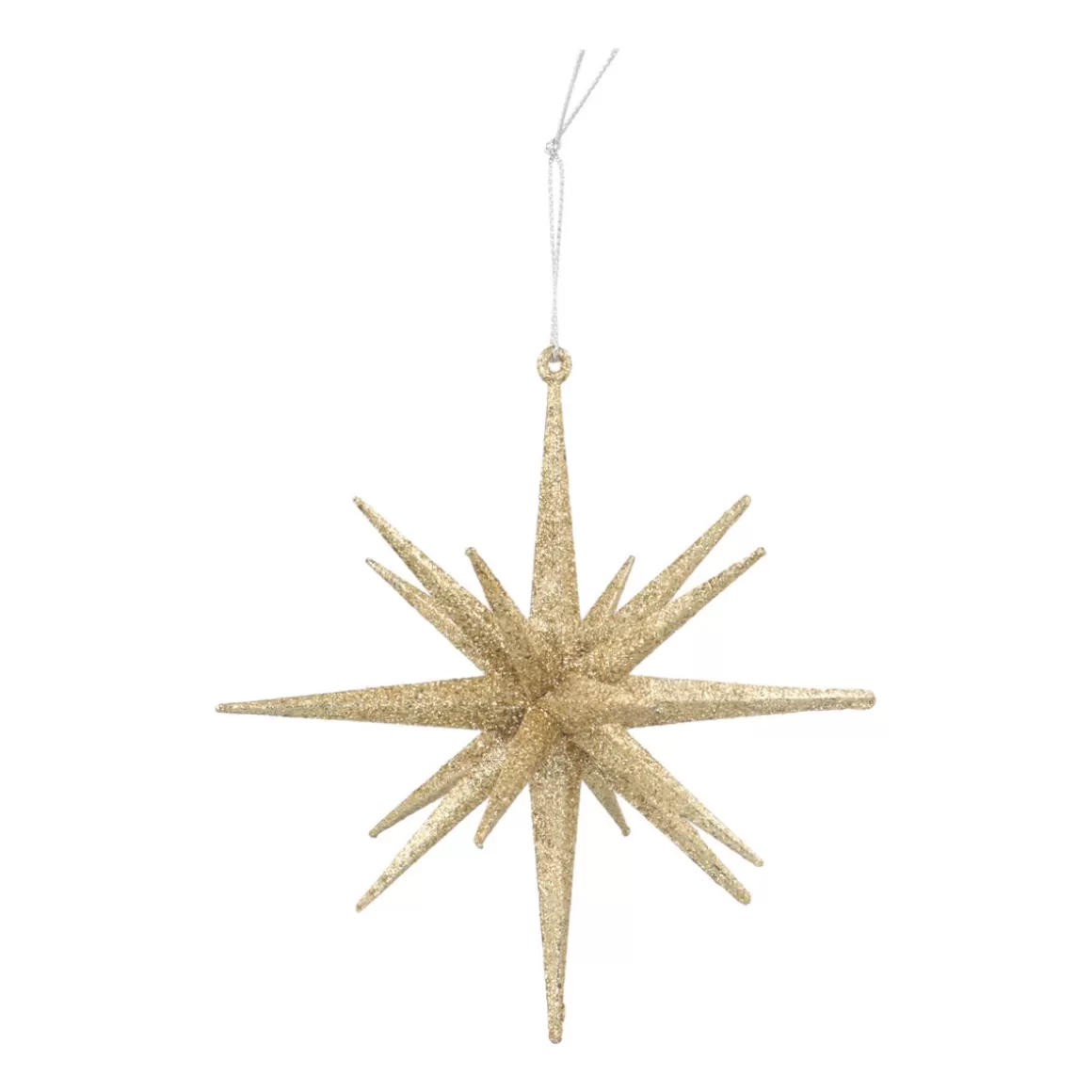 It's all about Christmas Christmas Ornaments-Christmas Ornament Geometric Star | 3D | Light Gold | Plastic | 15cm