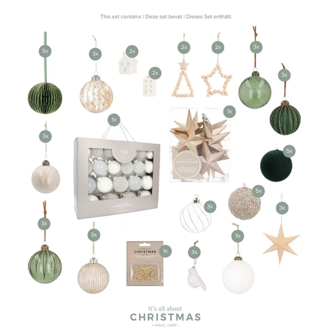 It's all about Christmas Christmas Tree Bundles-Christmas Tree Package 'Magic Moments': Rustic Christmas With Modern Accents
