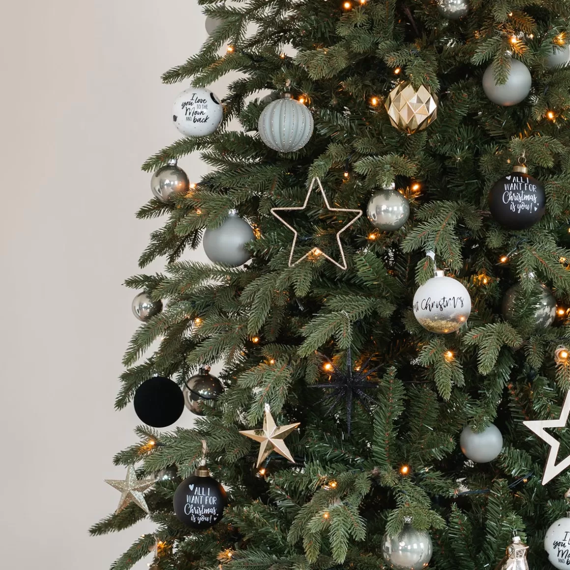 It's all about Christmas Christmas Tree Bundles-Christmas Tree Package 'Modern Elegance': Modern Ornaments And Luxurious Materials