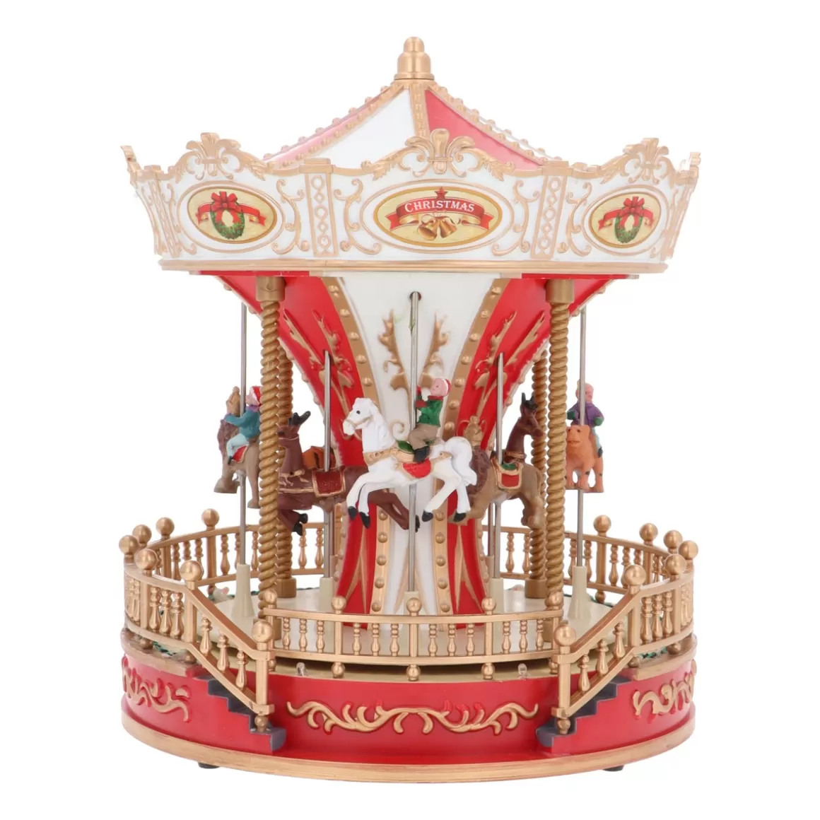 It's all about Christmas Christmas Houses In All Shapes And Sizes | Christmas Figurines-Christmas Village Carousel With Music And LED