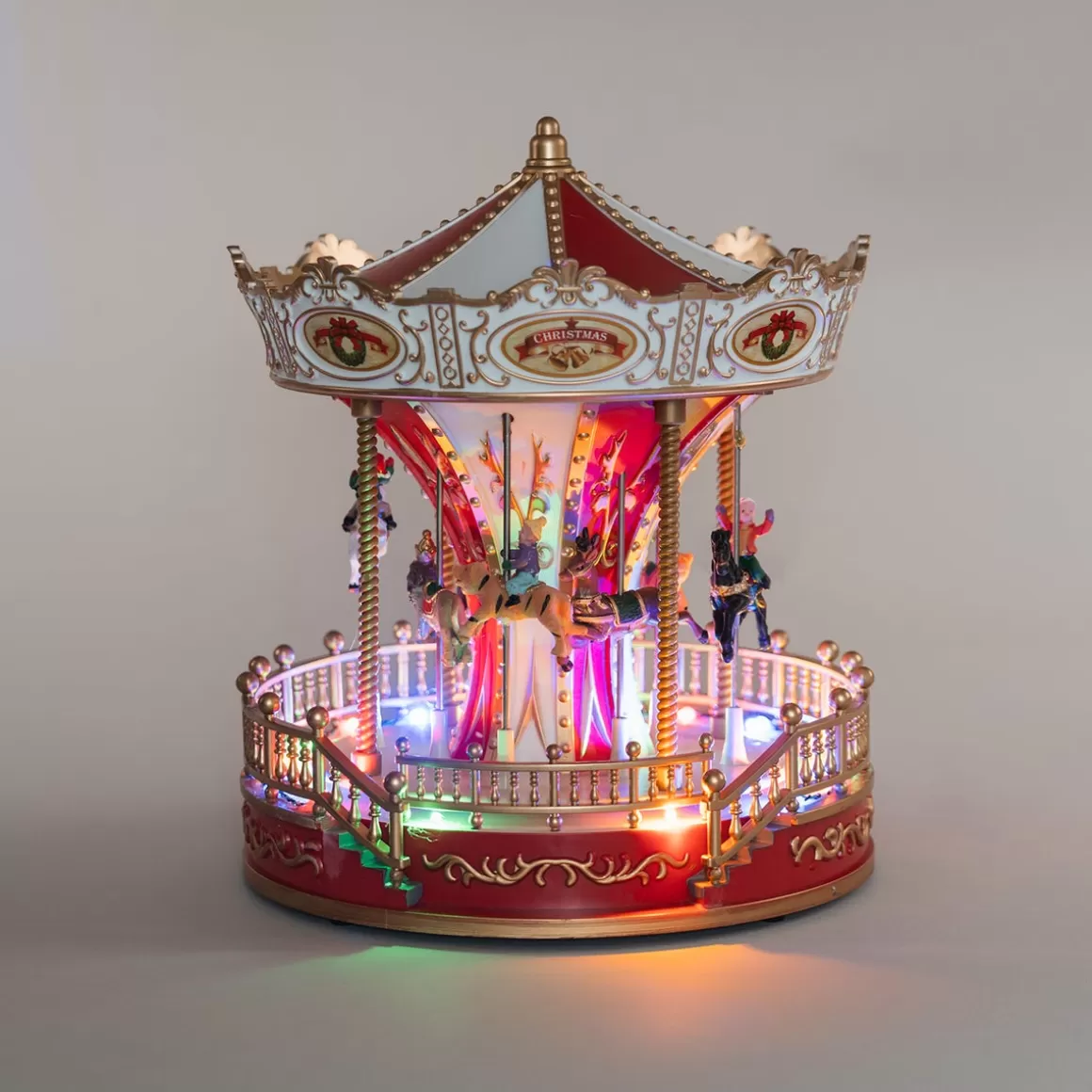 It's all about Christmas Christmas Houses In All Shapes And Sizes | Christmas Figurines-Christmas Village Carousel With Music And LED