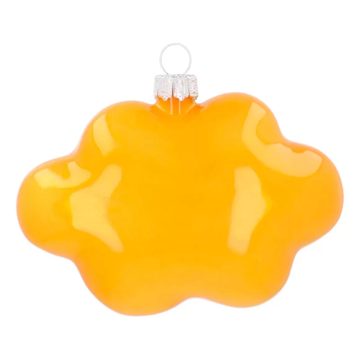 It's all about Christmas Christmas Ornaments-Cloud With Text OMG! Pop Art Ornament, Glass, Yellow-Blue, 11cm/4.5in