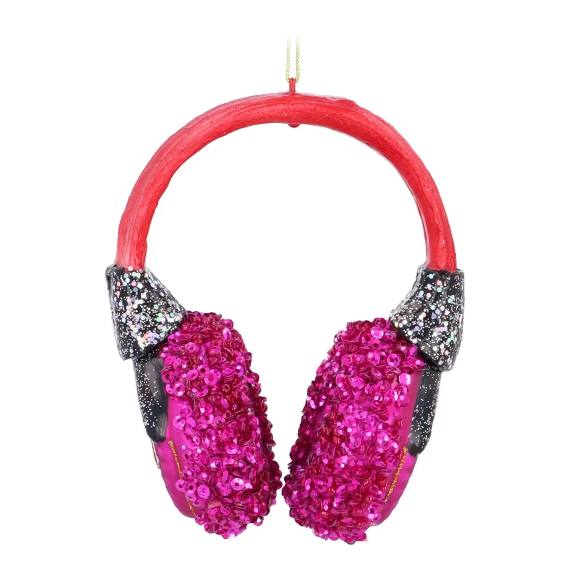 It's all about Christmas Christmastree Decorations Glass | Christmas Ornaments-Colorful Headphone Ornament For A Musical Christmas