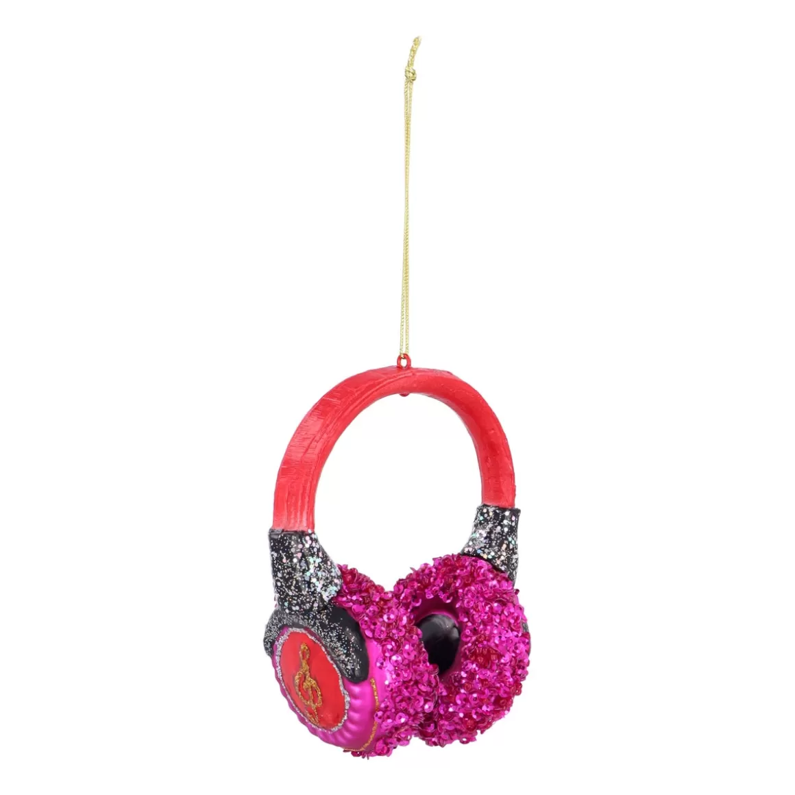 It's all about Christmas Christmastree Decorations Glass | Christmas Ornaments-Colorful Headphone Ornament For A Musical Christmas