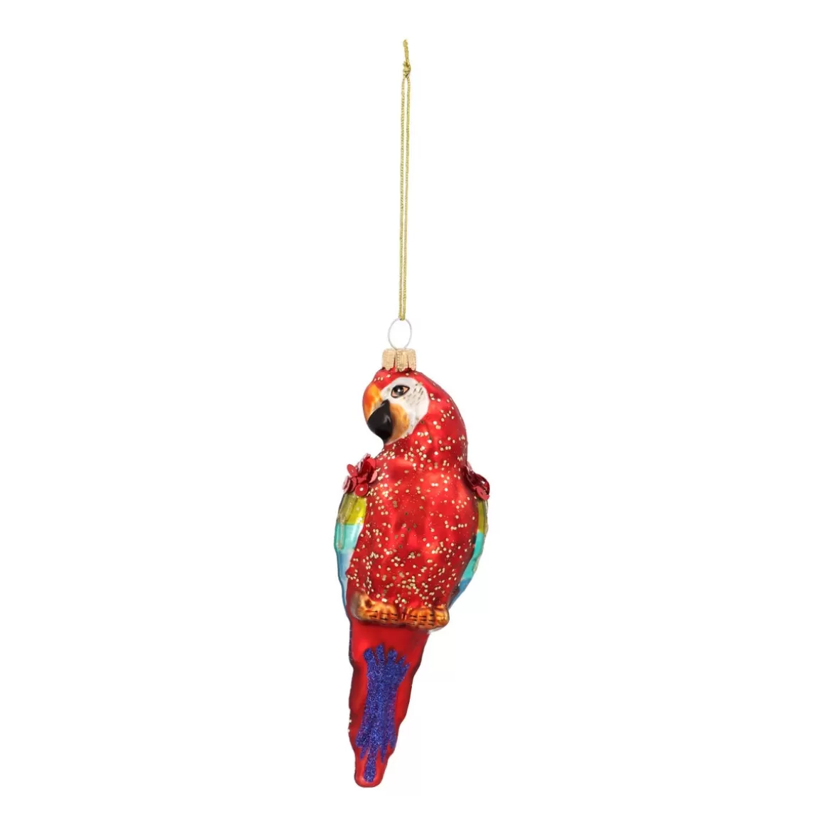 It's all about Christmas Christmastree Decorations Glass | Christmas Ornaments-Colorful Parrot Ornament For A Playful Tree