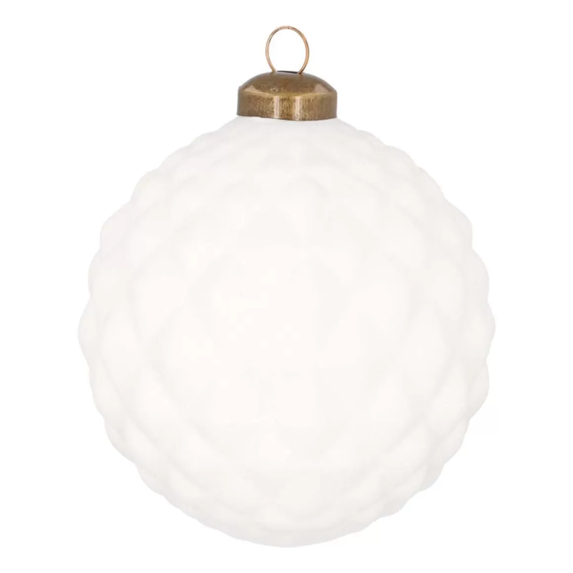 It's all about Christmas Christmas Baubles By Colour | Luxury Christmas Baubles-Cool Christmas Bauble Winterwonder 10cm White