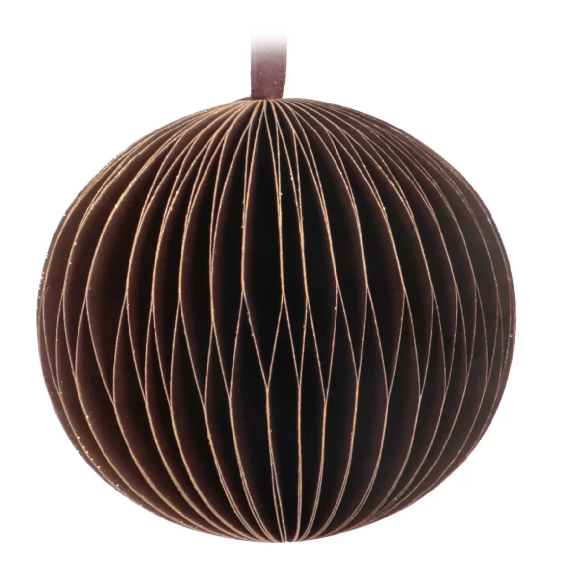 It's all about Christmas Christmas Ornaments | Paper Christmas Baubles-Copper Paper Christmas Bauble 8 Cm