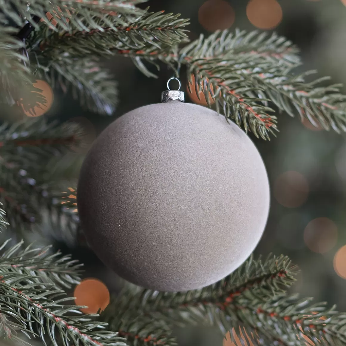 It's all about Christmas Christmas Baubles By Colour | Plastic Christmas Baubles-Cotton Green Velvet Unbreakable Christmas Bauble