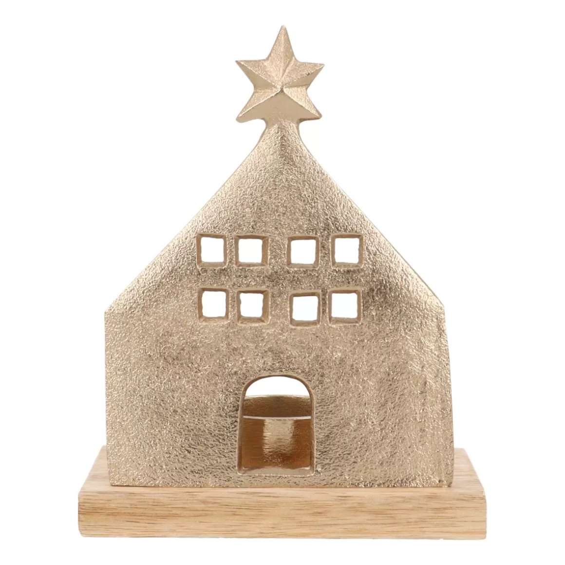 It's all about Christmas Home Accessories For Christmas | Candles-Cozy Gold House With Tealight Holder