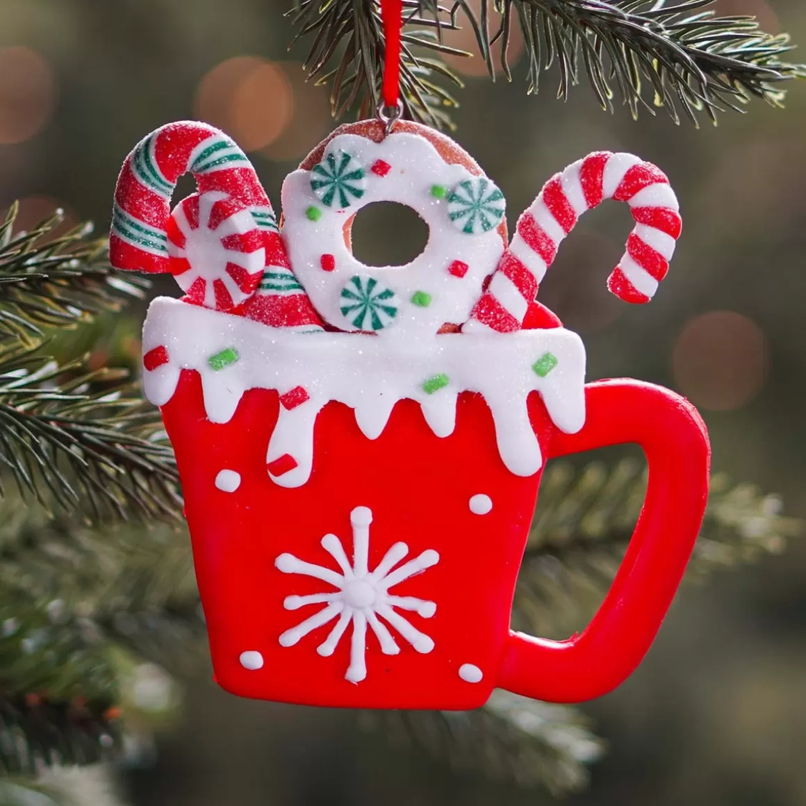 It's all about Christmas Christmas Ornaments-Cup Christmas Ornament | Clay | Multicolored | 11cm