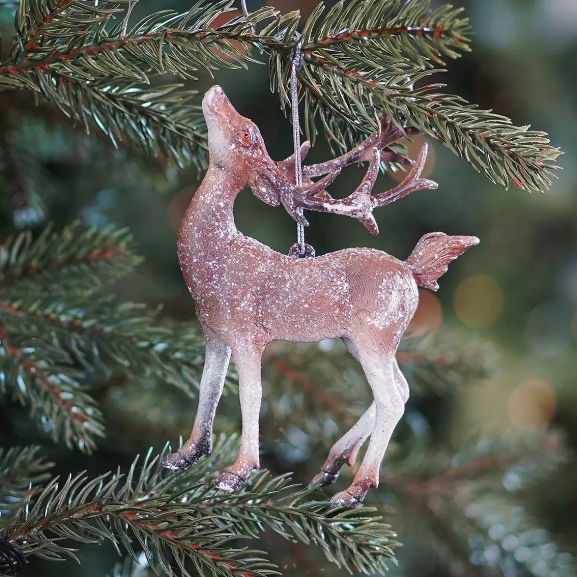 It's all about Christmas Christmas Ornaments-Deer Christmas Ornament | Brown | 14 Cm