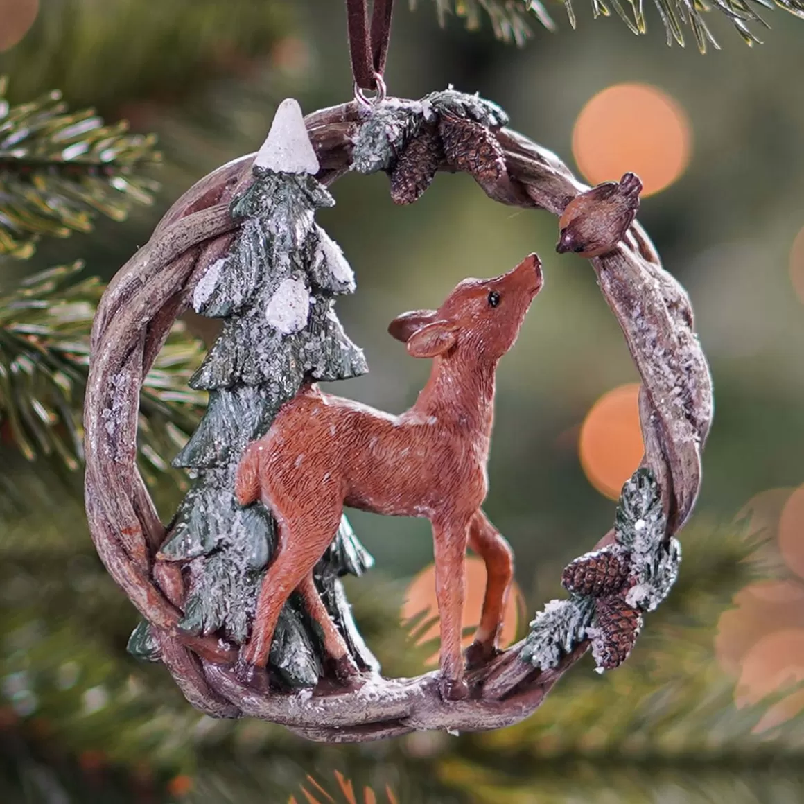 It's all about Christmas Christmas Ornaments-Deer Christmas Ornament | Polyresin | 10cm