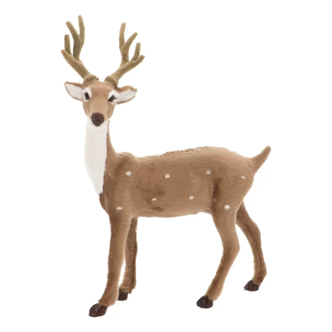 It's all about Christmas All Christmas Decorations | Christmas Figurines-Deer Light Brown 30cm Faux Fur