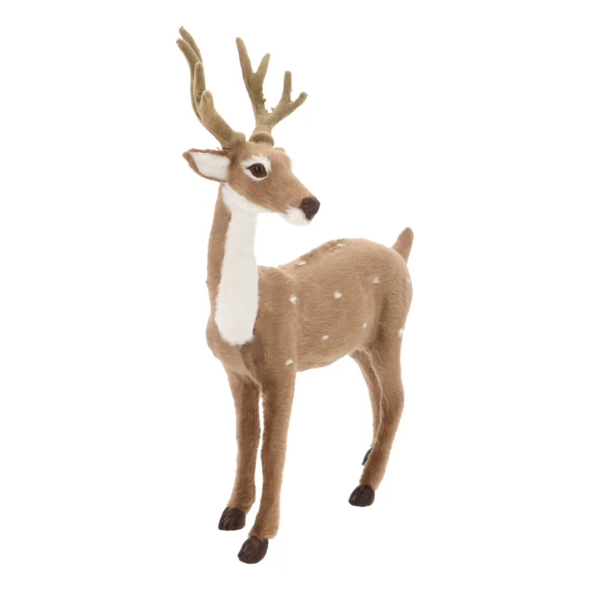 It's all about Christmas All Christmas Decorations | Christmas Figurines-Deer Light Brown 30cm Faux Fur