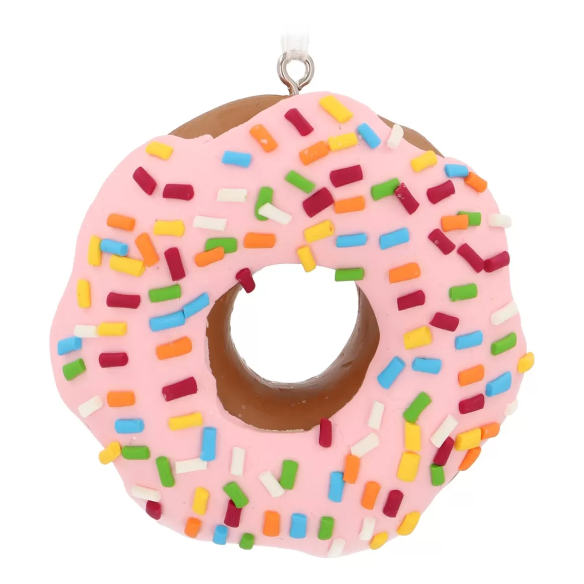 It's all about Christmas Christmas Ornaments-Donut Christmas Ornament | Pink | Handmade | 7 Cm