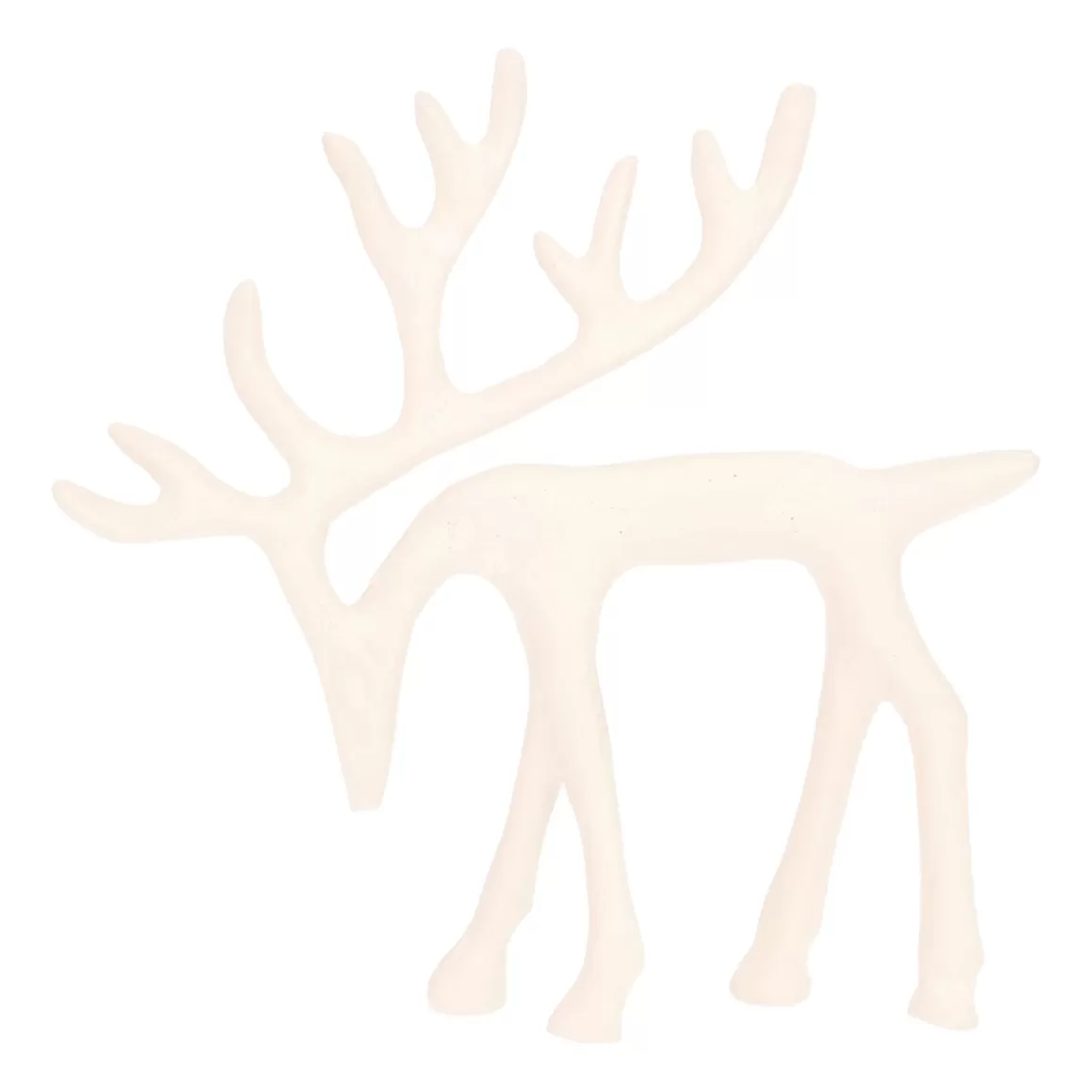 It's all about Christmas Home Accessories For Christmas | Christmas Figurines-Elegant White Reindeer With Head Down