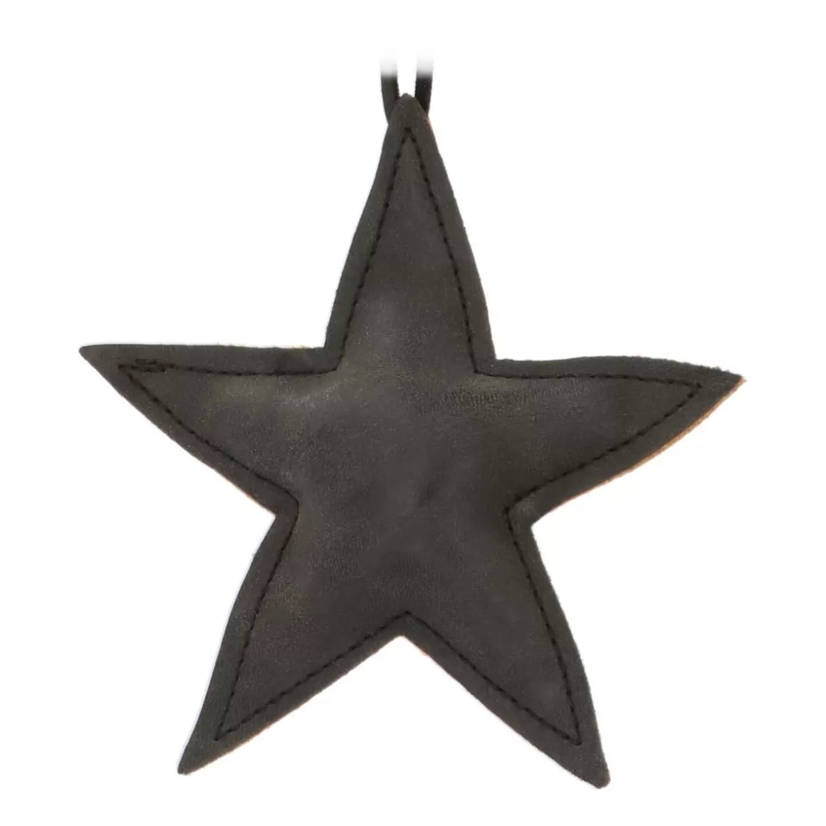 It's all about Christmas Christmas Ornaments-Faux Leather Christmas Star 12cm Black