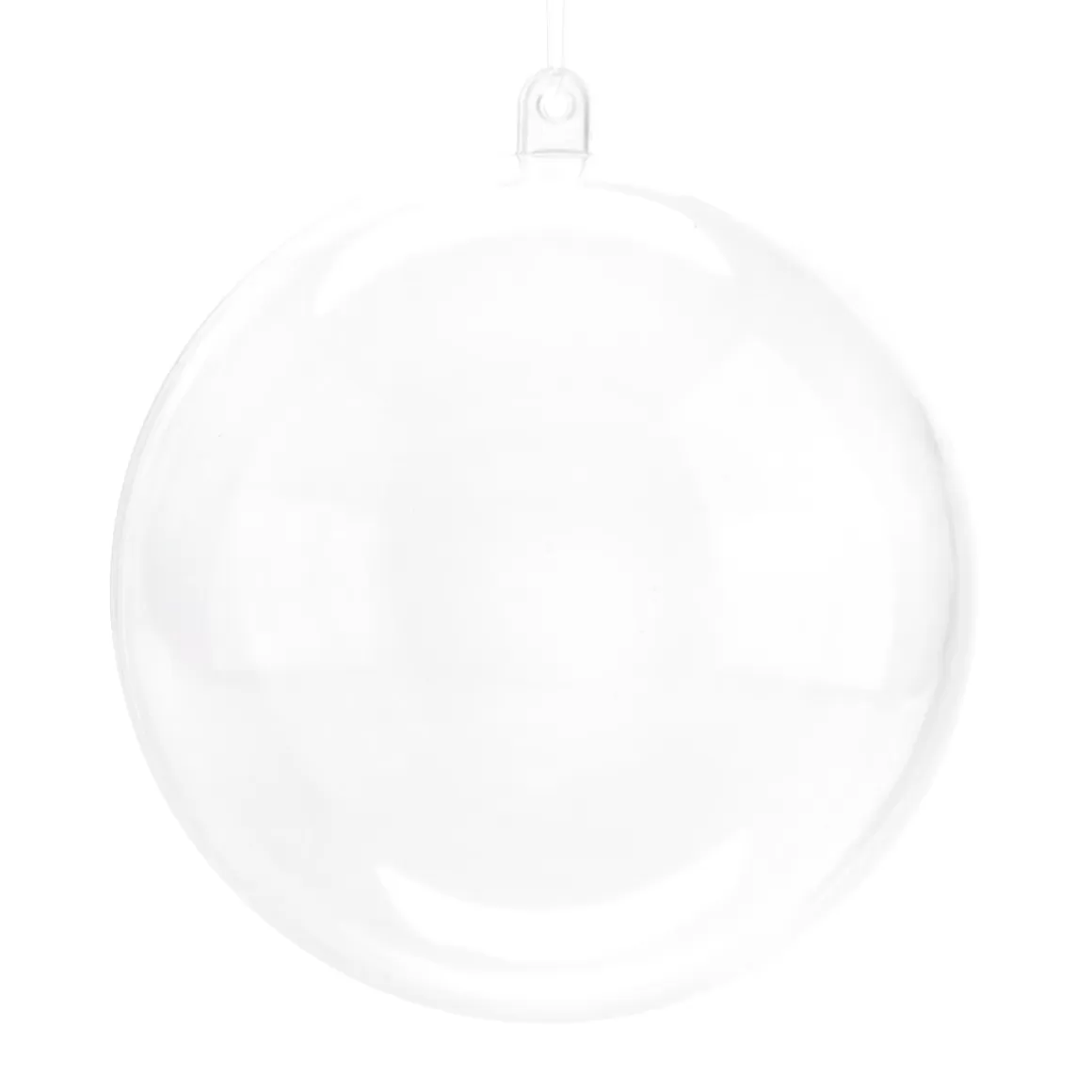 It's all about Christmas Christmas Ornaments | Christmas Baubles By Colour-Fillable Christmas Baubles 9cm Transparent 2 Pieces