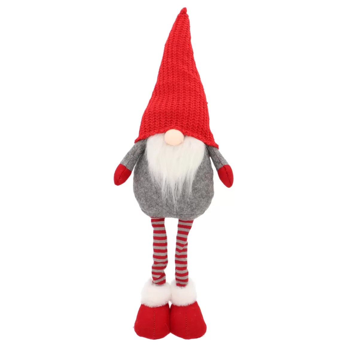 It's all about Christmas Home Accessories For Christmas | Christmas Figurines-Funny Christmas Gnome With A Red Knitted Hat