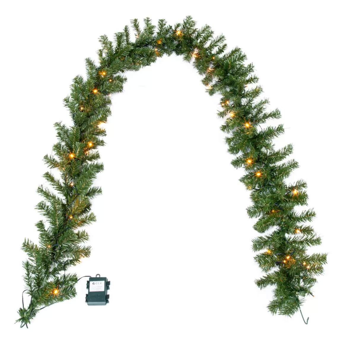 It's all about Christmas Wreaths & Garlands | Christmas Garlands-Garland 20 X 270cm With Lights (battery)