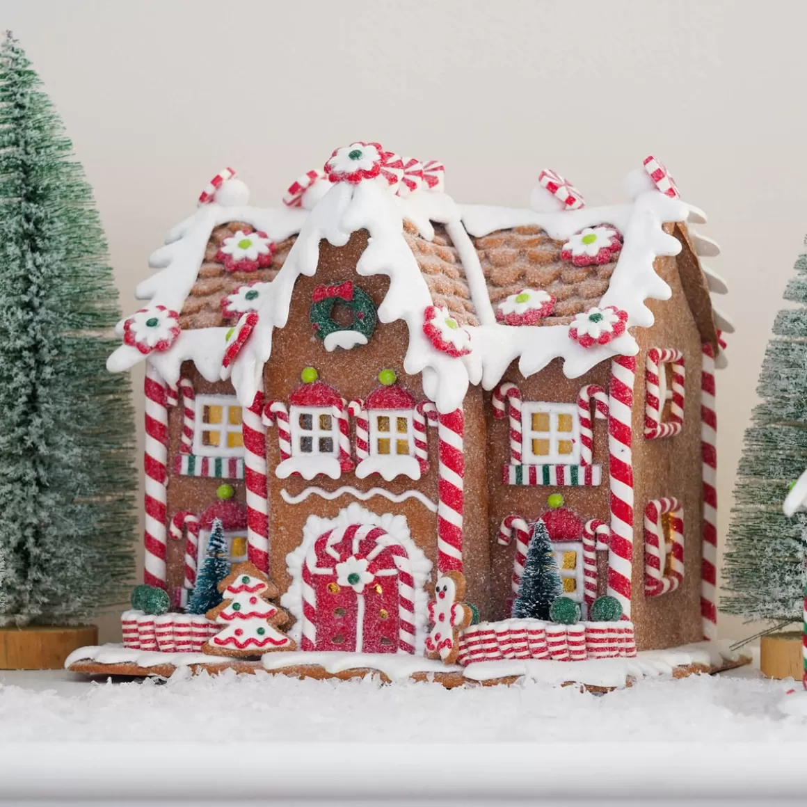 It's all about Christmas Christmas Houses In All Shapes And Sizes-Gingerbread House | Handcrafted | LED | 20cm High