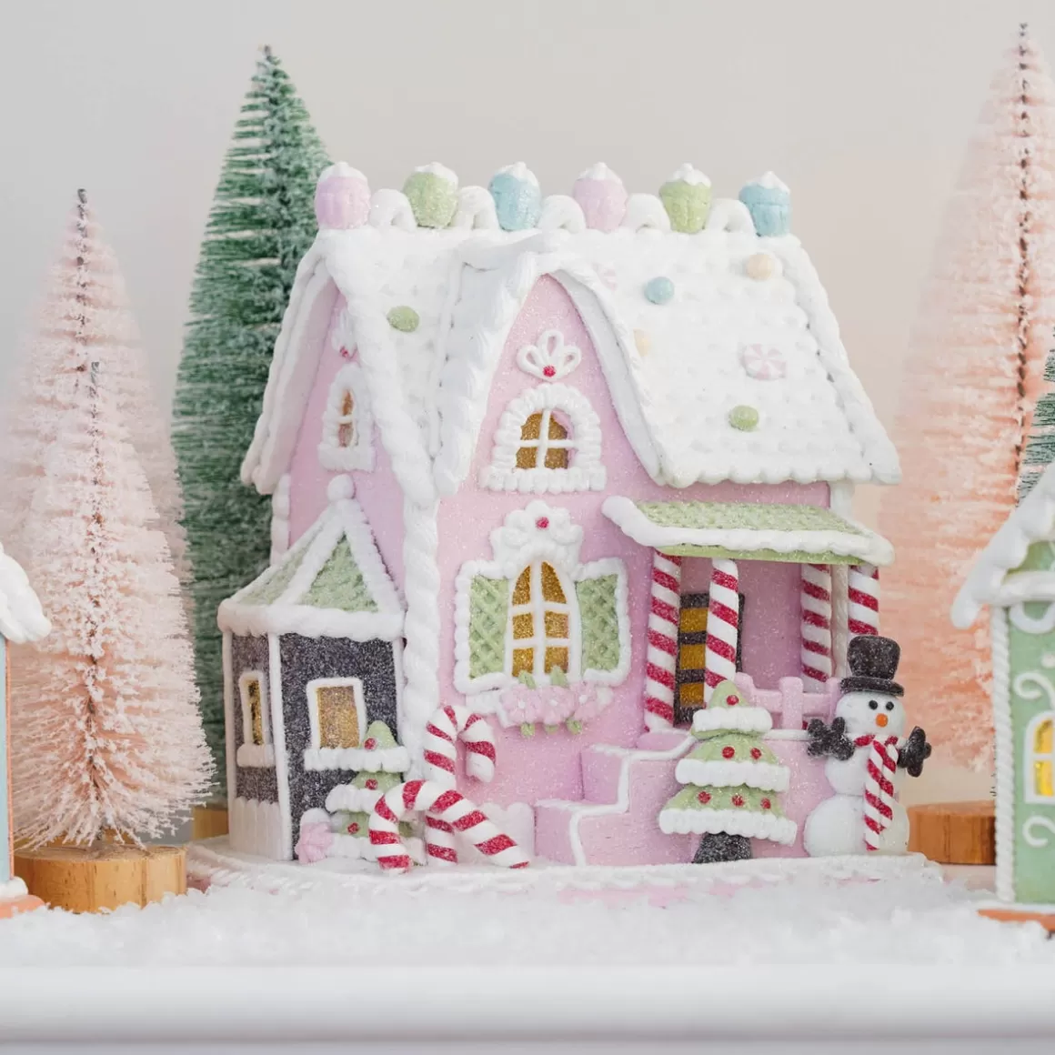 It's all about Christmas Christmas Houses In All Shapes And Sizes-Gingerbread House In Clay | LED | Handcrafted | 22cm High