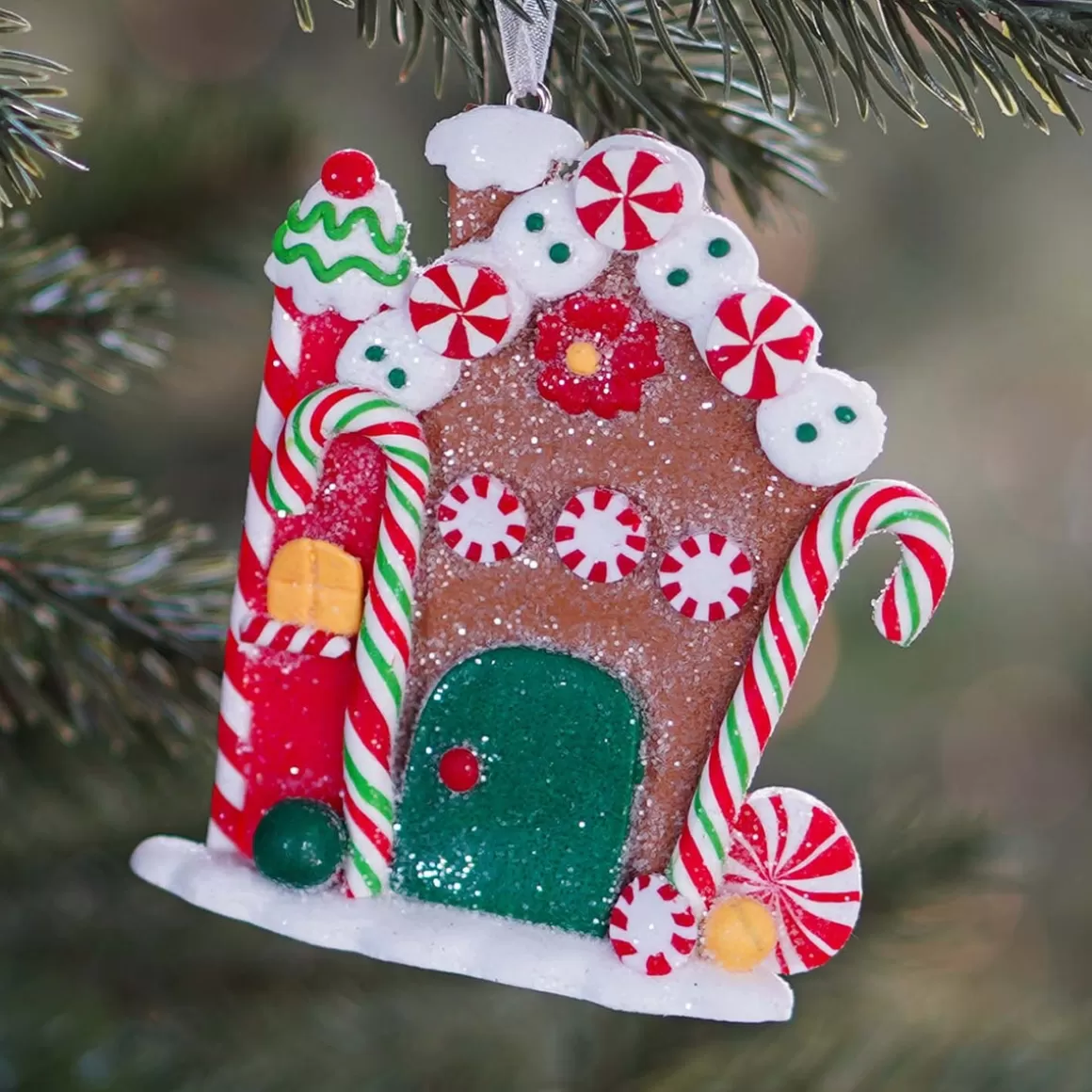 It's all about Christmas Christmas Ornaments-Gingerbread House Ornament | Clay | 10cm / 4"